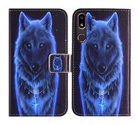 TienJueShi Wolf Fashion Stand TPU Silicone Book Stand Flip PU Leather Protector Phone Case For Doro 8050 plus 5.7 inch Cover Etui Wallet