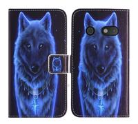 TienJueShi Wolf Fashion Style Book Stand Flip PU Leather Magnet Card slot Protector Phone Case For TTfone TT240 2.4 inch Cover Etui Wallet