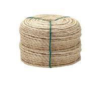 Tienyow 4mm Natural Sisal Rope, 164-Feet, for Cat Scratcher Repair and DIY Cat Tree, Replacement for Cat Scratcher, Make New Cat Toy, Wide Application, Length Choices