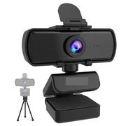 TIEOAXFT 1440p Full HD PC Webcam with Microphone, tripod, for USB Desktop & Laptop,Live Streaming for Video Calling-K420