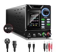 TIEOAXFT 200V 300V 400V 1A RS232/USB Programmable DC Power Supply Adjustable Regulated Lab Bench Power Software Connect PC 30V 10A(RS232-400V1A)