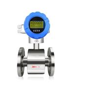 TIEOAXFT 4-20mA RS485 Pulse Electromagnetic Flow Meter SS304 Sewage Milk Waste Water 0.5 Accuracy Flowmeter(DN40 carbon steel)