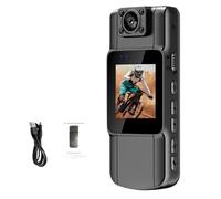 TIEOAXFT 4K 1080P HD Wifi Mini Camera Handheld Back Clip Law Enforcement IR Night Vision Smart Portable Car Recorder(Without TF Card,1080P NO WIFI)