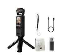 TIEOAXFT 4K Pocket Action Camera Touch Screen Stabilization Sport BodyCam Portable Small Video Recorder Digital Vlog for YouTube(With 64G Card,With bracket)