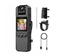 TIEOAXFT 4K Wifi Mini Body Camera Outdoor Sport Portable Digital Video Recorder Worn Small Action Cam Night Vision DV Miniature Camcorder(With 32G Card)