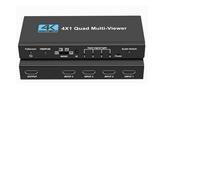 TIEOAXFT 4x1-compatible Multi-viewer switcher Seamless 4K 4 Screen Real Time Multi Viewer Splitter in 1 out -compatible