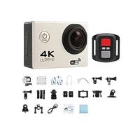 TIEOAXFT Action Camera with Image Stabilization, Ultra HD 4K 30fps, 2.0 inch LCD, Waterproof to 30M(Nero)