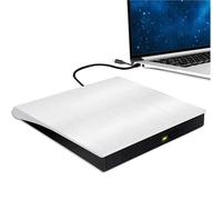 TIEOAXFT External DVD CD Drive, 2 in 1 USB 3.0 Type-C Portable CD Burner, CD ROM +/-RW External CD Player for PC Laptop Desktop