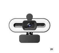 TIEOAXFT Full HD 1080P 2K 4K Webcam with Microphone PC Laptop Auto Live Streaming Flexible Broadcast and Light Webcams(2K)