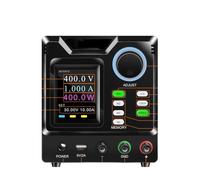 TIEOAXFT KUAIQU RS232/USB Programmable DC Power Supply Adjustable 1000V 400V 300V 200V 600V1A 30V 10A Memory Storage, Output, Software PC(400V 1A 400W)