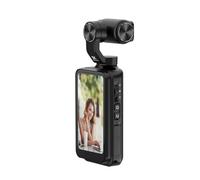 TIEOAXFT M5 Action Camera 4k Handheld Pocket Digital Camcorder 3-axis Gimbal Stabilization IR Night Vision Vlog Videos Camara for Vlogging with External Microphone, Remote Cont