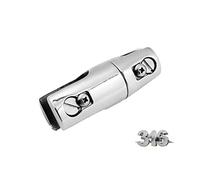 TIEOAXFT Marine 316 Stainless Steel Anti trip Double wire Anchor Linker, One way Rotating Two section Connector(10-12)