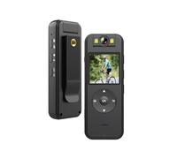 TIEOAXFT Ultra HD 4K Mini Camera WiFi Portable Small Digital Video Recorder Police BodyCam Infrared Night Vision Miniature Camcorder for Vlogging with External Microphone, Remote Cont