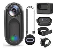 TIEOAXFT Upgraded Waterproof Big Battery 1080P 64GB Small WiFi video portable thumb pocket action sports mini camera(128GB,Black)