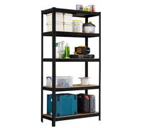 Neo 5 Tier Black Large Steel Garage Shelving Racking Storage Racks