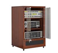 Tier Height Adjustable Audio Rack For Desktop Or Floor Standing Media Stand Multi Function Stereo Cabinet For Home And Office Entertainment Black Tv Stand With Storage Shelf(Brown-One Size)