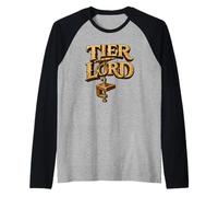 Tier Lord Vise Bench Trout Streamer Hackle Hook Fishing Raglan Baseball Tee