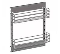 Tier Pull Out Cabinet Organizer Deep, Full Extension Slide Out Drawers for Framed Cabinets, Sliding Shelves in Kitchen Pantry Bathroom with Soft Close,Left-side Fixed- Cabinet