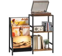 Tier Side Table 3 Record Player Stand Vinyl Storage Turntable Shelf