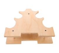 Tier Wooden Dumbbell Rack A-frame Weight Holder for Home Gym
