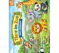 Tiere im Zoo - Mein Malbuch: 25 liebevolle Ausmalbilder für Kinder