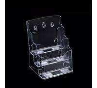 Tiered Acrylic Flyer Display Stand, Literature Document Storage Rack for Wall or Tabletop, Brochure Holder for Hospitals, Shopping Malls, Waiting Rooms, Schools