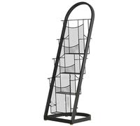 Tiered Display Stand - Floor Standing Magazine and Book Rack, Large Capacity Organizer for Offices, Lobbies, and Waiting Rooms