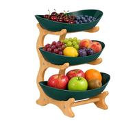Tiered Fruit Bowl, Serving Bowls for Snacks & Dessert, Fruit Basket | Tier Serving Platters For Parties, Afternoon Tea Stands - Food Stand Serveware for Weddings, Conferences, Events