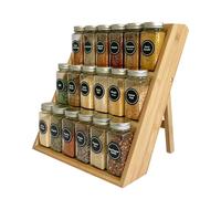 Tiered Shelf Organizers,3-Tier Wooden Perfume Display Stand | Kitchen Tool, Space-Saving Dessert Storage Rack for Cosmetics Supplements Dessert Cupcake Cluttered Collection