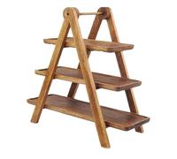 Tiered Tray Stand | 3 Tier Rectangle Wooden Fruit Platter,Detachable Cupcake Stand,for Party Wedding Holiday Dinner Bar Table Fruit Food Snack Pastry Cake