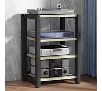 Tiered White Record Player nd - Adjuble AV Rack for DVD Player Game Console & TV Box - Modern Home Entertainment Sto Cabinet