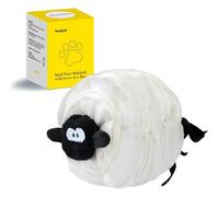 Tierglück Upgraded Snuffle Lamb Toy Ball with Squeak, Treat Dispensing Puzzle Toy for Dogs - Slow Feeder and Fun Toys to Keep Bored Dogs Busy