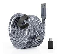 Tiergrade Link Cable 6 m Compatible with Quest2/Pico 4, USB A to C Cable Accessories with 5 Gbps Data Transfer, Nylon Braided USB 3.0 Cable for VR Headset and Gaming PC
