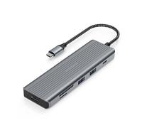 Tiergrade USB C Hub 3.0 Docking Station 9 in 1, Type c Hub Adapter for Mac OS & Windows, 4K@30Hz HDMI, 2*USB 3.0 Type-A, 1* USB-C Data Transfer Port, 2*USB 2.0 Type-A, SD/TF, 100W PD