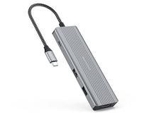 Tiergrade USB C Hub Multiport Adapter with 4K HDMI, 100W PD, 2*USB 3.0, 2*USB 2.0, Type C, SD Card Reader