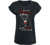 Tierisch Cat at home T-Shirt black S