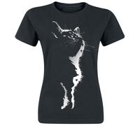 Tierisch Cat Silhouette T-shirt black S