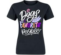 Tierisch Dogs are my favorite people T-Shirt black XXL