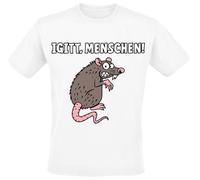 Tierisch Igitt, Menschen! T-shirt white L
