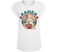 Tierisch Ramen Cat T-Shirt white XL