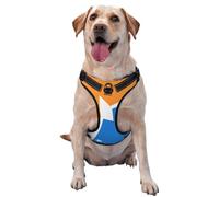 Tierra Del Fuego Flag No Pull Dog Harness Adjustable Reflective Oxford Easy Control Medium Large Dog Harness