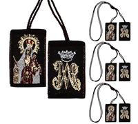 Tierra Espirituosa Escapulario de la Virgen del Carmen Pack of 3 Escapulario Catolico Brown Scapular of Our Lady of Mount Carmel Scapular Necklace Carmel Scapular Catholic Scapular Medal
