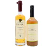 Tierra Noble - Anejo Tequila 70cl x 2 40% ABV (Includes Jack Rudy Margarita Mix)