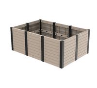 Tierra Verde Large Raised Garden Bed Planter - 10 Panel (With Liner) - Perfect For Grow Your Own - Made From Recycled Materials