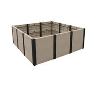 Tierra Verde Large Raised Garden Bed Planter - 12 Panel (With Liner) - Perfect For Grow Your Own - Made From Recycled Materials