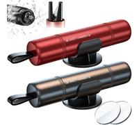 Tierwarf 2 Pack Car Safety Hammer, 2 in 1 Window Breaker Emergency Escape Tool with Seatbelt Cutter, Tungsten Steel Window Breaker for Vehicles & Home