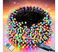 Tierwarf Lights Outdoor Garden, 20m 200LEDs USB Rechargeable Battery Waterproof Fairy Lights with 8 Modes, Upgrated Large Capacity Outside Decorative String Lights for Tree Fence Gazebo Mesh
