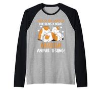 Tierwohl EVEN IN THE SMALLEST FOR BEATS A HEART Animal Raglan Baseball Tee