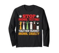 Tierwohl STOP ANIMAL TESTING TOGETHER AGAINST Animal Welfare Long Sleeve T-Shirt