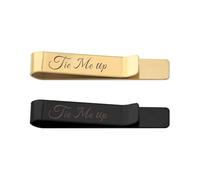Ties Bars Clip Ties Clasp Pin Necktie Tie Clips Set for Men Funny Business Metting Anniversary Wedding Party Gifts, S, Stainless Steel, No Gemstone